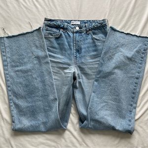 Zara Wide Leg Full Length Jeans